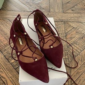 Halogen lace up flats